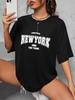 When 1968 The New York Is Young Woman T Shirt Girl Oversize Daily Top Female Creativity Streettshirt Plus Size Casual Clothes