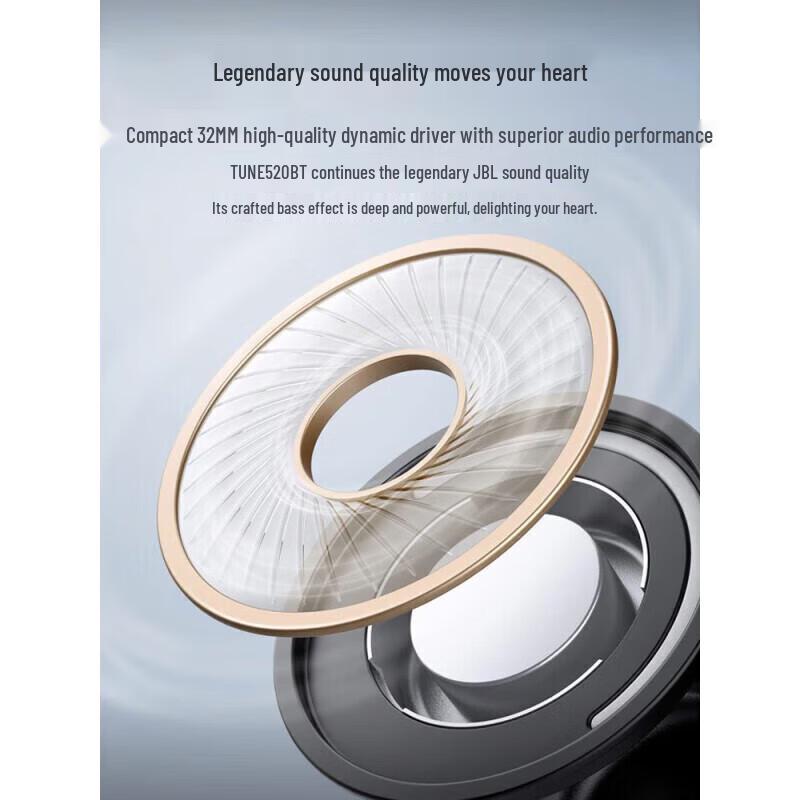 JBL Tune 520BT Wireless On-Ear Headphones