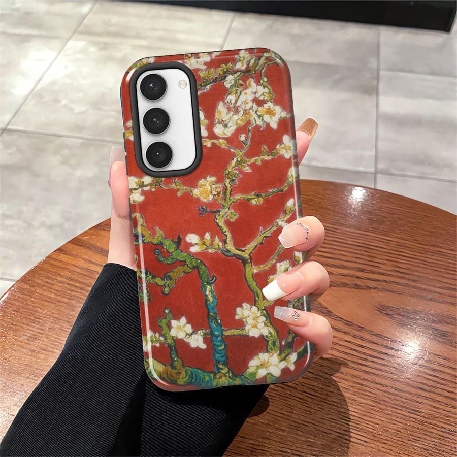 Van Gogh Still Life Flower Branches Soft Cover Capa Phone Case for Samsung Galaxy S25 S23Ultra A36 S25Ultra A16 S20 FE S24 Ultra