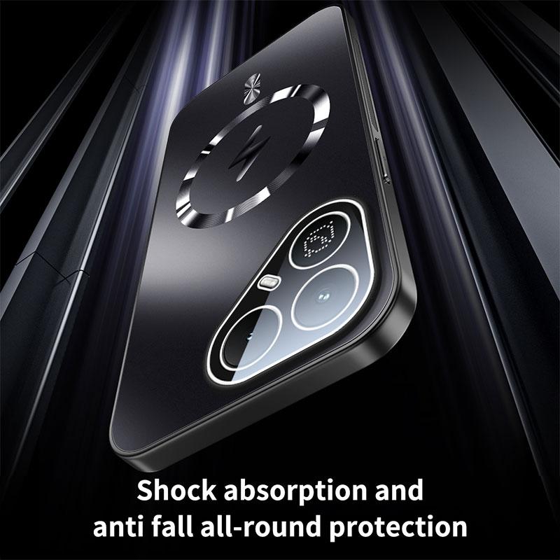 For Tecno Pova 8 7 Pro 4G 5G Case New AG Matte Lightning Magnetic PC-TPU Cover For Tecno Pova 8 Pro Shockproof Bumper Funda