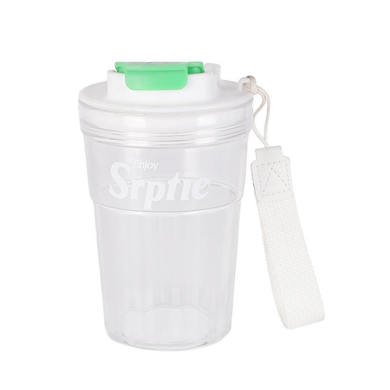 Water bottle simple fashion plastic water cup direct drinking handle coffee cup outdoor sports kettle male and female students children's water cup