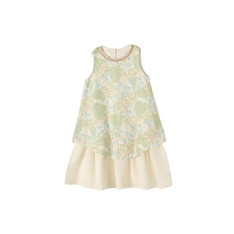 Deesha Girls  Floral Resort Style Dress 140