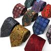 Paisley Men's Large Flower Polyester Tie for 2025 - Trendy and Versatile Accessory