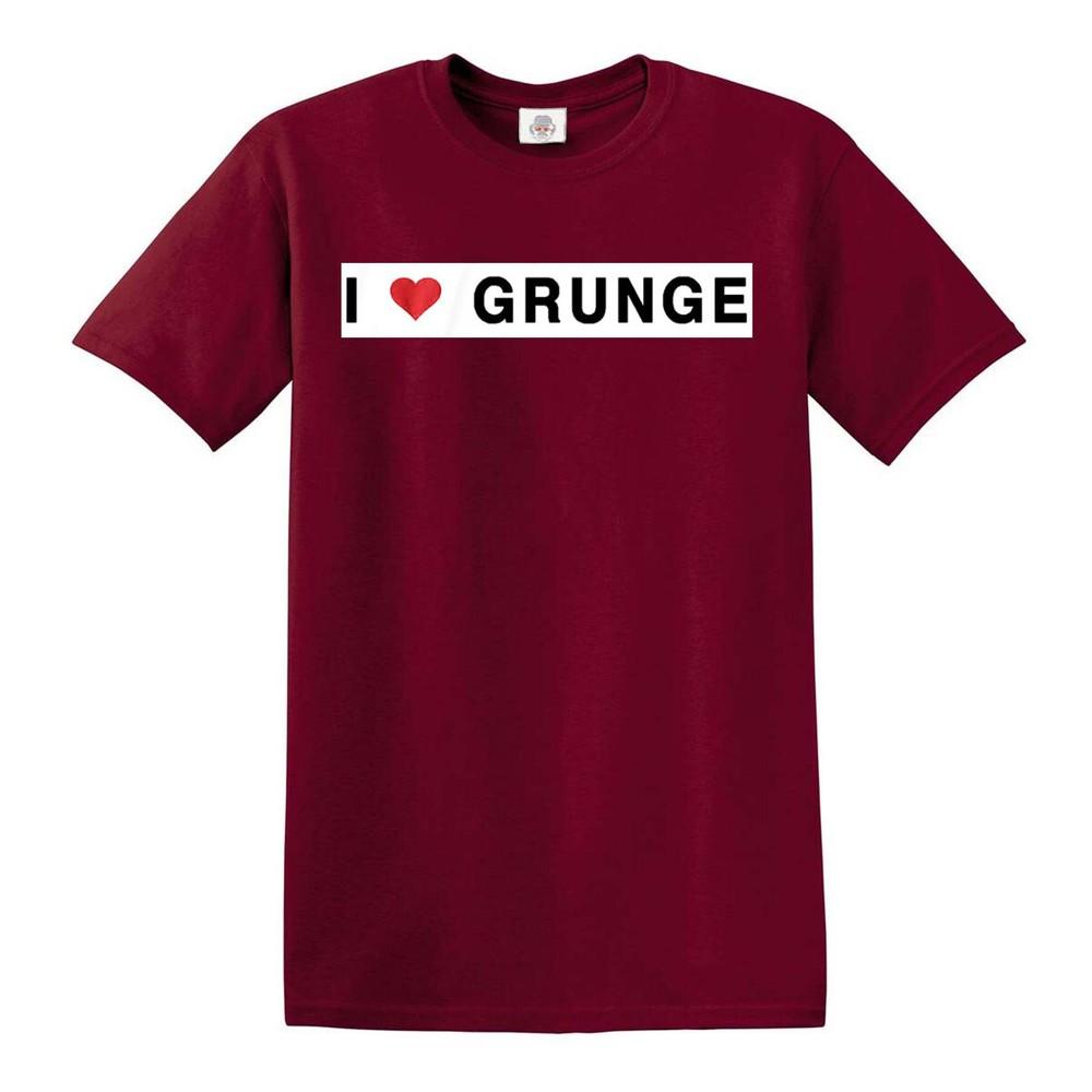 I love grunge tshirt 100 cotton mens s to 5xl top tee