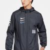 Nike FC. Herren Woven Kapuzenjacke mit durchgehendem Reißverschluss Atmungsaktive Fußball Sportjacke Schwarz CD6771-011