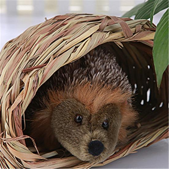 Woven Straw Pet Rabbit Hamster Guinea Pig Cage Nests House Toy Chinchilla Bed