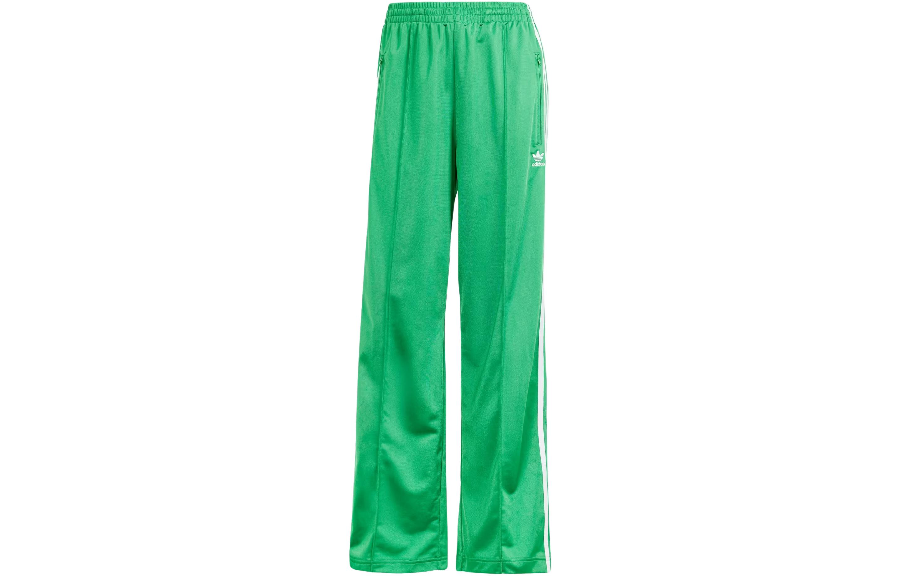 

adidas originals Women s Adicolor Firebird Tech Wide Leg Track Pants Green IP0634 M