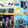 Sauerstoffverstärkende Disk Bubble Light Aquarium Landschaft Bunte LED Wasserdicht Aquarium Runde Bubble Light Aquarien Zubehör