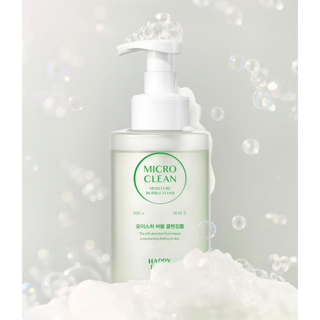 HAPPY BATH Moisture Bubble Cleansing Foam 500ml X2