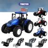 2.4g Alloy Rc Farmer Engineering Tractor Toy For 4-6 Years Kids