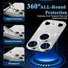 Bling Glitter Diamond Camera Lens Protector Case Cover for iPhone 17 Air 16 Pro Max 15 14 Plus 13 12 Mini 11 Glass Screen Women cute Phone Accessory