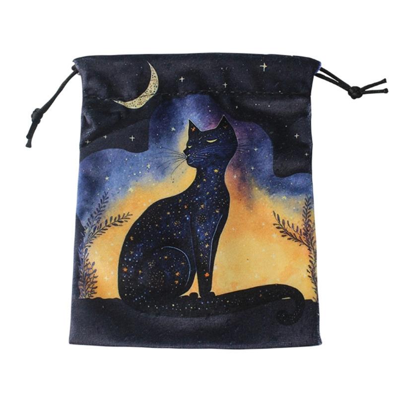 Wahrsagungen Tarotkarte Würfel Beutel Mini Hochzeitstasche Tischdecke Orakelkarten Spielbeutel Schmuckaufbewahrung Kordelzug Tarotbeutel