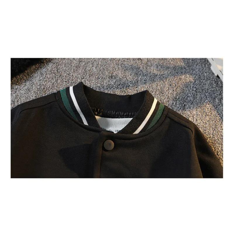 Kinder Baseball Jacke Junge Bomber Jacke Frühling Herbst Cool Boy Mantel Kinder Brief Drucken Oberbekleidung