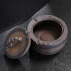 Anti-retro rock mud smoke tank with lid Cigarette butt slag tank ceramic tea table jar stoneware ashtray storage
