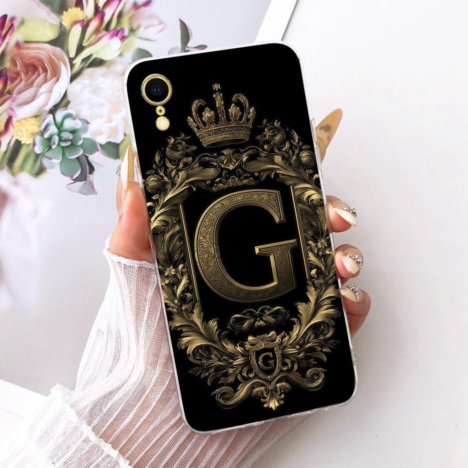 For Apple iPhone X Xr XS Max Case Cute Crown Letters Cover Soft Slim Phone Case For iPhone XS Max iPhoneX iPhoneXR Fundas Bumper