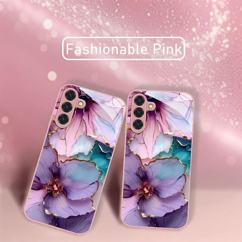 Pattern Female Hot-selling Exquisite Beautiful PhoneCase Glass PhoneCase for Samsung Galaxy S26 S25 S24 S23 S22 FE Ultra Plus