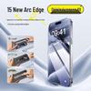 Apple iPhone 15 Pro Max Anti-Peep Tempered Glass Film - High-Definition, Dust-Free, Compatible with iPhone 14