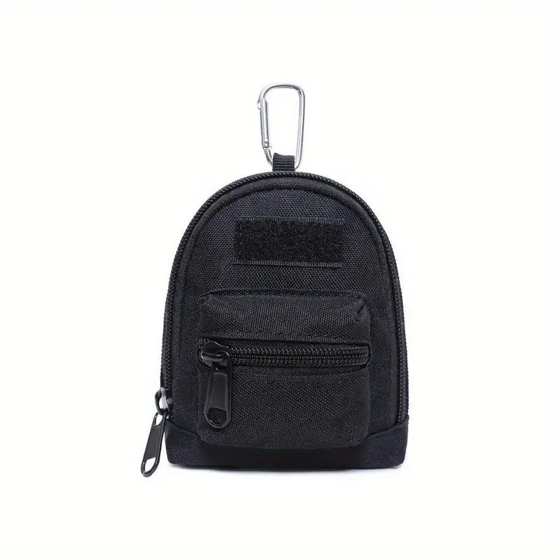 Mini Portable Coin Pouch Key Wallet Holder Men Coin Purses Pouch Bag Keychain Zipper Pocket Outdoor Key Bag