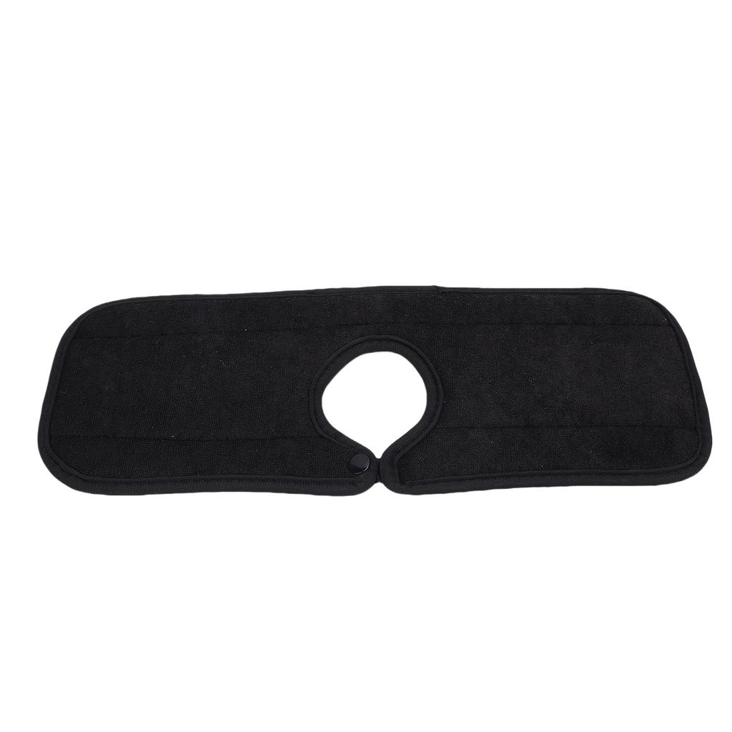 Sink Mat Drip Catcher Guard Faucet Mat for Sinks Absorbent Washable Counter Protector Drying Pad for Kitchen Bathroom RV Black