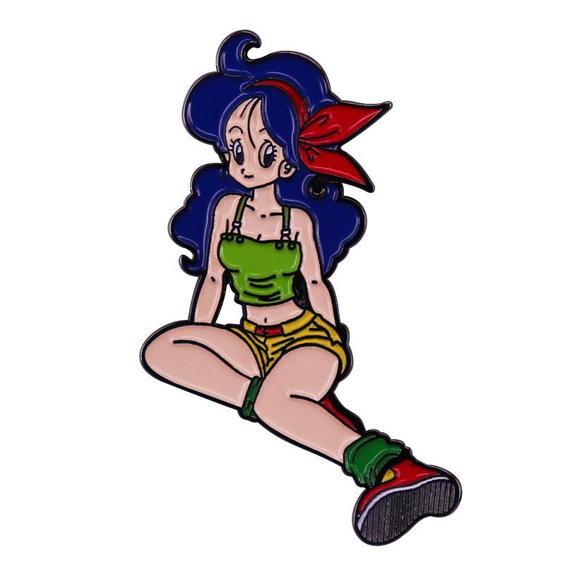 Anime Dragon Ball Enamel Pins Cute Goku Vegeta IV Piccolo Brooch Backpack Clothing Jewelry Metal Badge Accessories Gifts