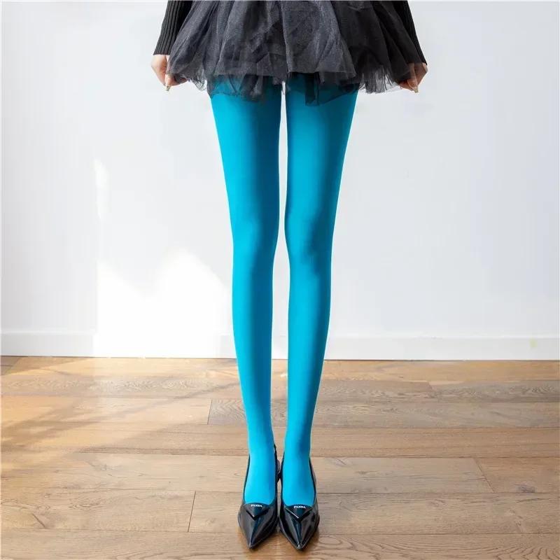 Women's Tights Slim Stockings Pantyhose Super Elastic Large Size Leggings Red Women's Media Sexy Tights Spring Autumn Winter