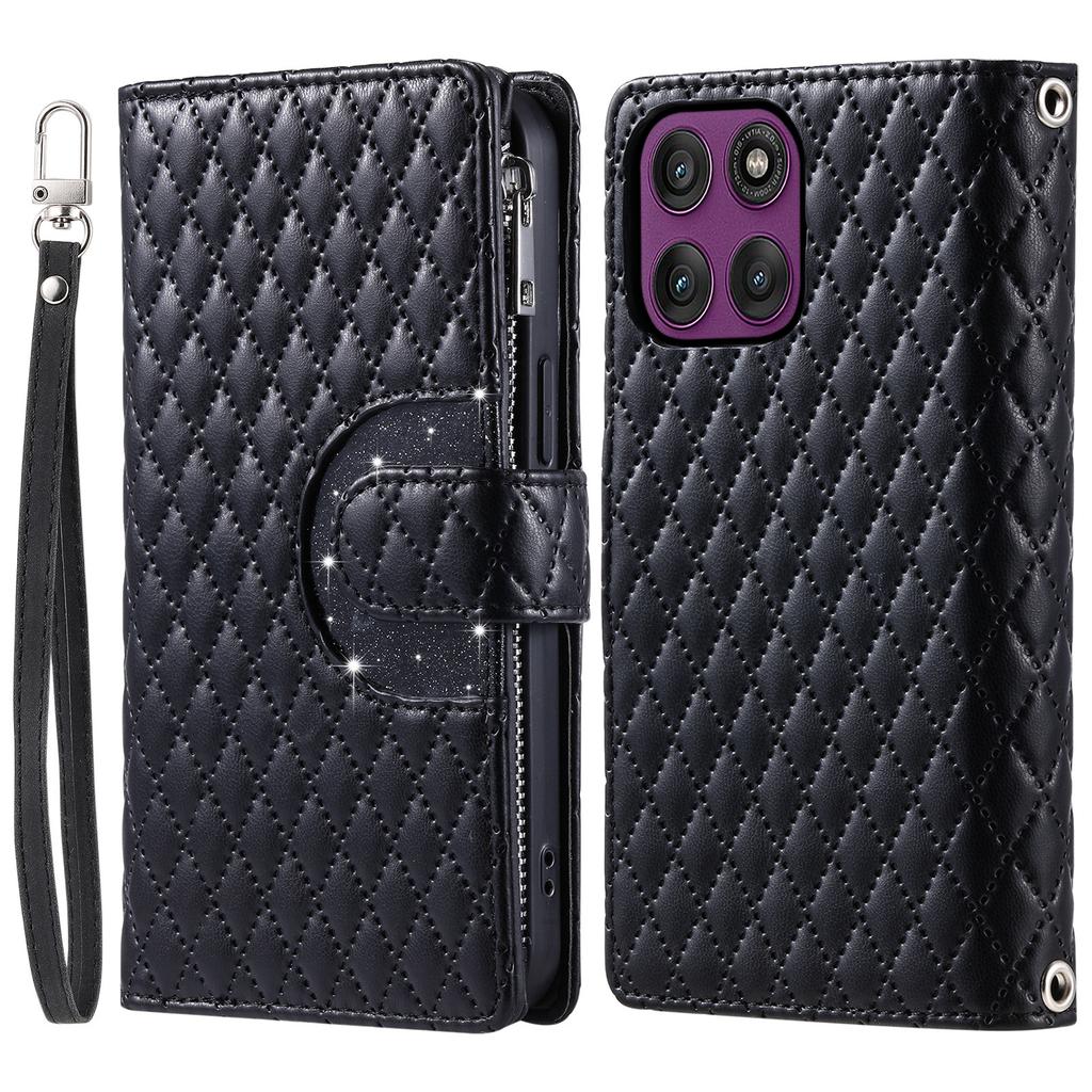 For Xiaomi 17 Wallet Stand Case Line Splicing TPU PU Leather Phone Cover