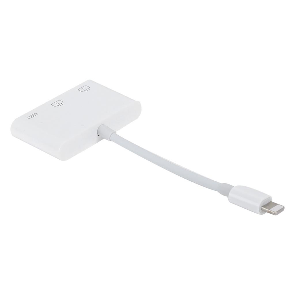 3 in 1 OTG Adapter Erweiterungsdock für IOS Speicherkarte USB HUB Tastatur Maus Kamera Klavier