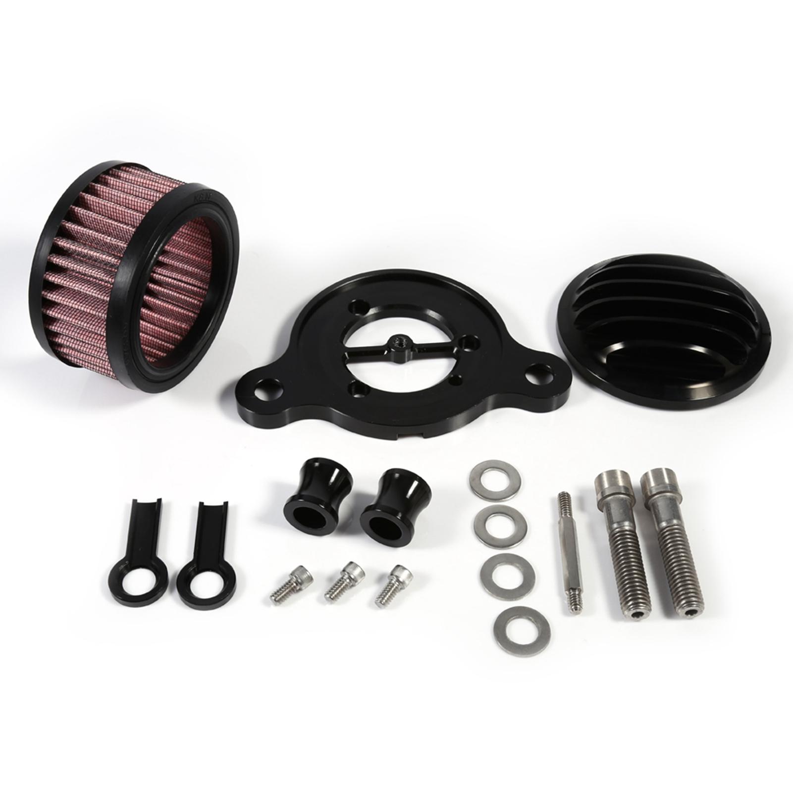 

Air Cleaner Intake Filter System Kit For XL883 XL1200 2004‑2015 Black чёрный