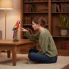 Parrot Figurine Animal Sculpture Crafts Bird Ornament Creative Tabletop Decoration Garden Statue for