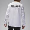 Jordan Logo Graphic Outdoor Casual Sports Crew Neck Long Sleeve T-Shirt Men Tops White FZ1981-100