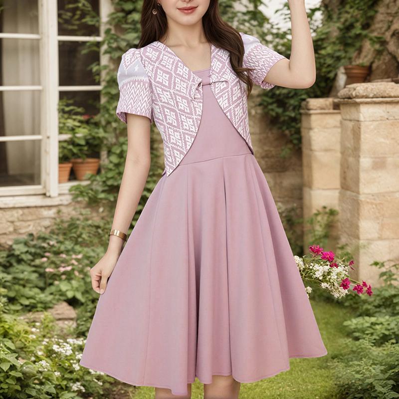 

ZANZEA Женское летнее платье с V-образным вырезом, повседневное, с коротким рукавом и принтом S розовый