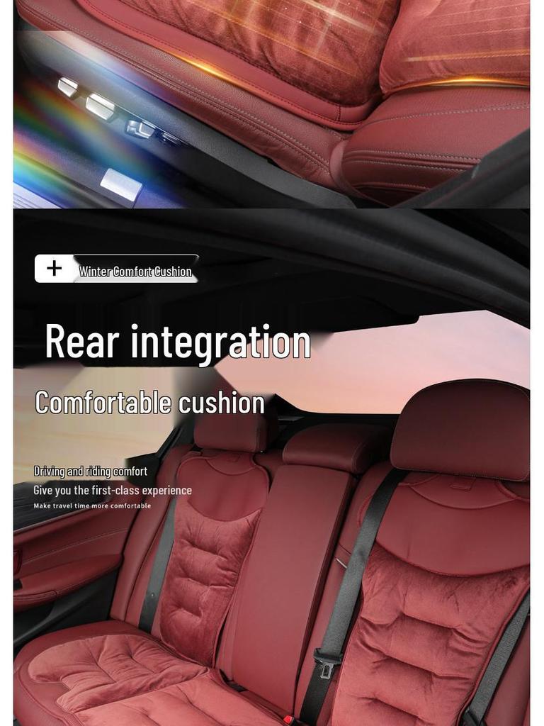 Zimowa flanelowa poduszka na siedzenie Maserati Ghibli/Levante