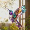 Gorgeous Hummingbird Sun Catcher - 7.87" Acrylic Stained Glass, Hanging Decor for All Seasons, Perfect Home & Garden Gift