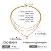 Uworld Gioielli Semplici Placcato Oro 18K Collana a Strati Catena Piatta Serpente Collana a Corda Serpente in Acciaio Inossidabile Regalo