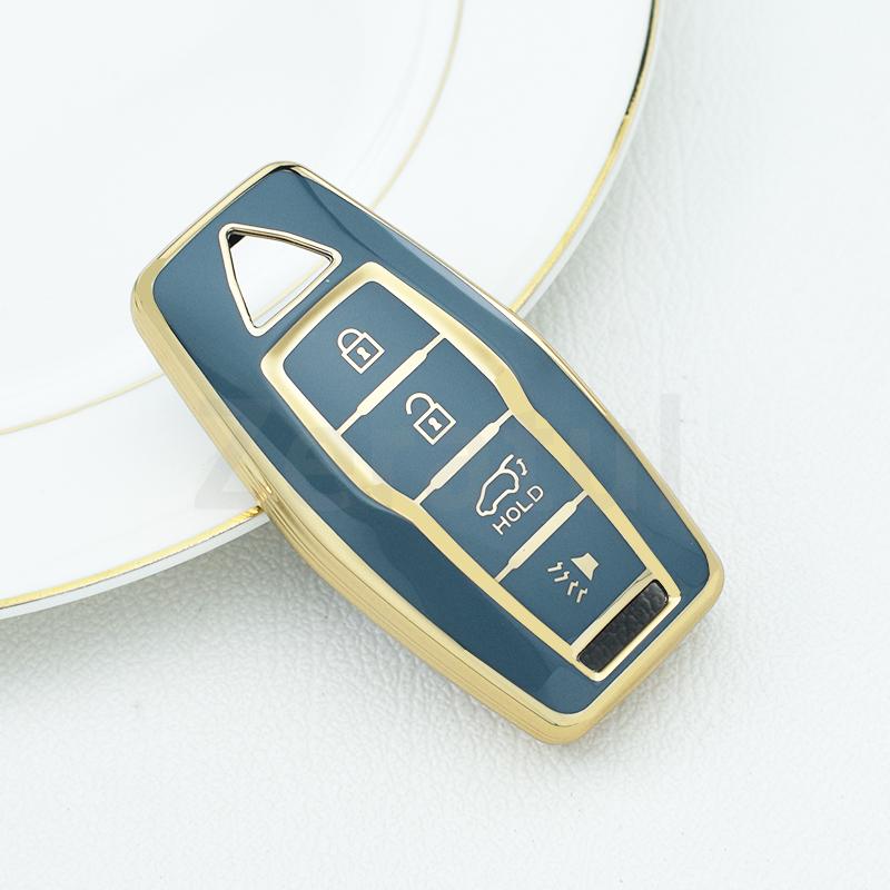 3/4 Botton Tpu Car Key Case Cover For Mitsubishi Outlander Auto Smart Remote Shell Fob Holder Keyless Protector Accessories