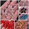 20pcs/set Glass Bead Crystal Beads DIY Accessories Loose Beads New Drilled Pendant Drops