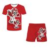 2025 NEW 4-14 Year Old Boys and Girls 3D Plant VS Zombie Printed T-shirts+Shorts Two Piece Sets Fashion Sports T-Shirt Top + Shorts Set 2 Pieces
