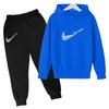 2026 Children Hoodie Letters Sports Pullover3-13Yrs Coat Sweatshirt+Pants -piece Set Boy Girl Toddler Clothes Fashion Set