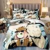 Anime SPY FAMILY Anya Bedding Set Single Twin Full Queen King Size Bed Set Kids Bedroom Duvetcover Duvet Cover Pillowcase
