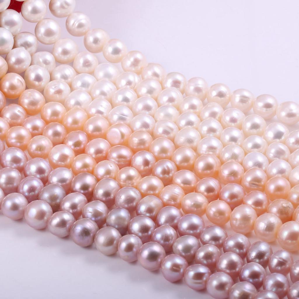 Natural Freshwater Intimate Circle Loose Pearl Beads Gemstone for DIY Necklace Bracelet Jewelry