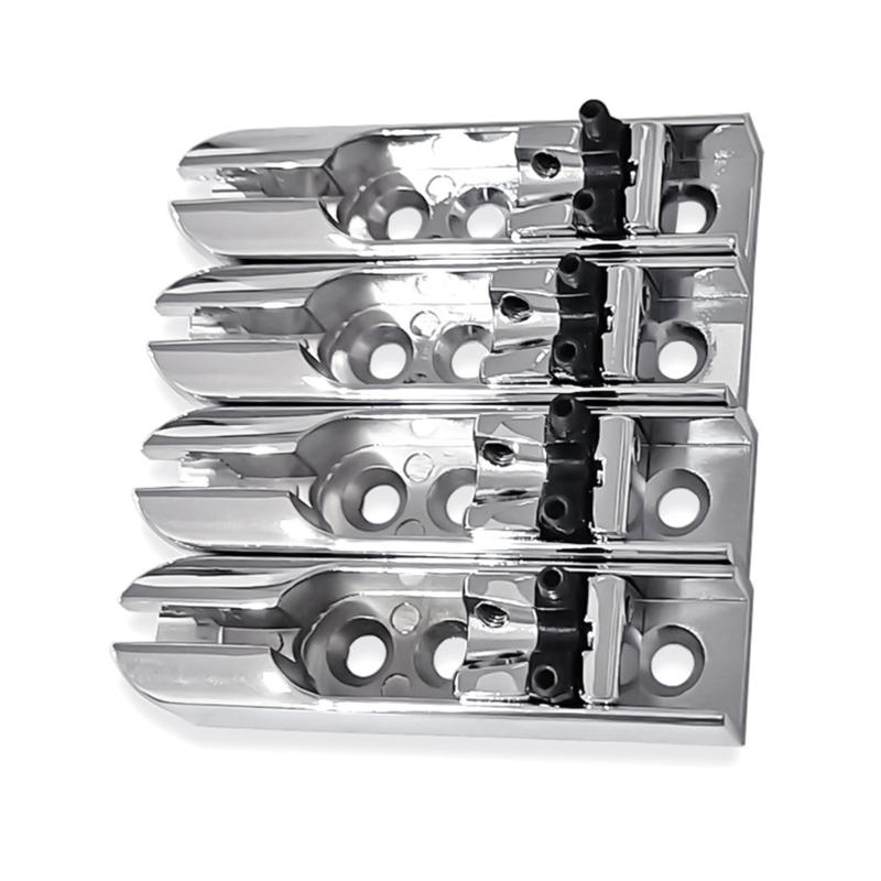 4 Stück Einzelne Bass-Steg-Saitenhalter 4-Saiten Bassgitarre Steg Ersatzteil