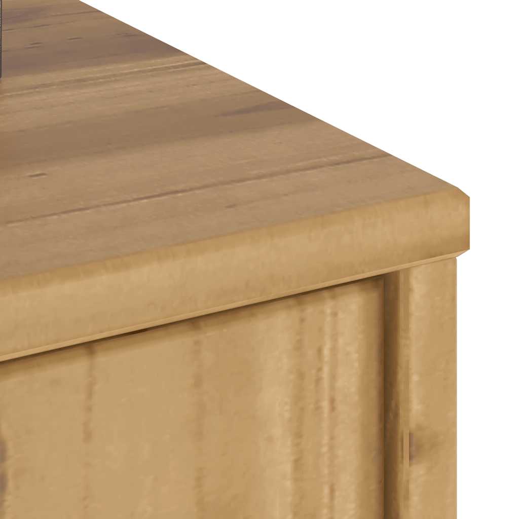 ODDA Side Table Cabinet 40 X 24 X 79 Cm Solid Pine Wood