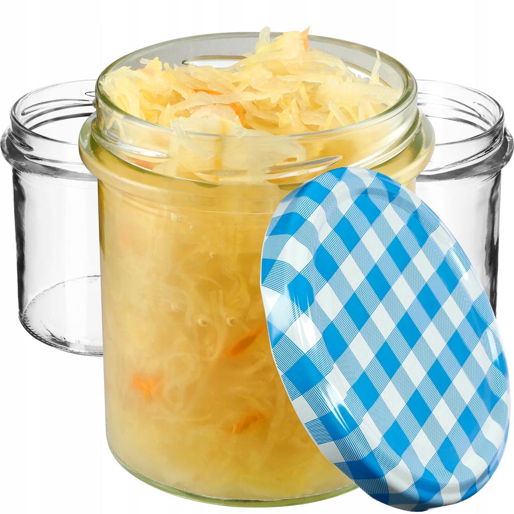 KADAX 10x Glas Glas 350ml Für Konserven Marmelade Honig Pastete Fleisch