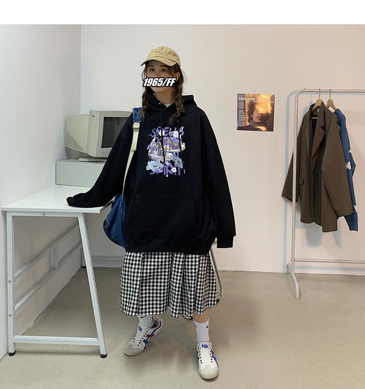 2026 Spring/Autumn Korean Style Couple's Casual Hooded Sweatshirt - Trendy Hong Kong Pullover.