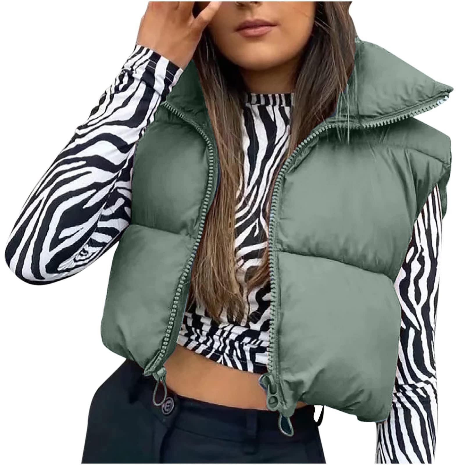 

Женская зимняя майка-бомбер без рукавов, легкий однотонный стеганый жилет на молнии с воротником-стойкой XL