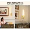 Battery Operated Wall Sconces with Remote Control,LED Rechargeable Picture Lights for Wall Wireless Led Lights for Bedroom with Magnetic Wall Light