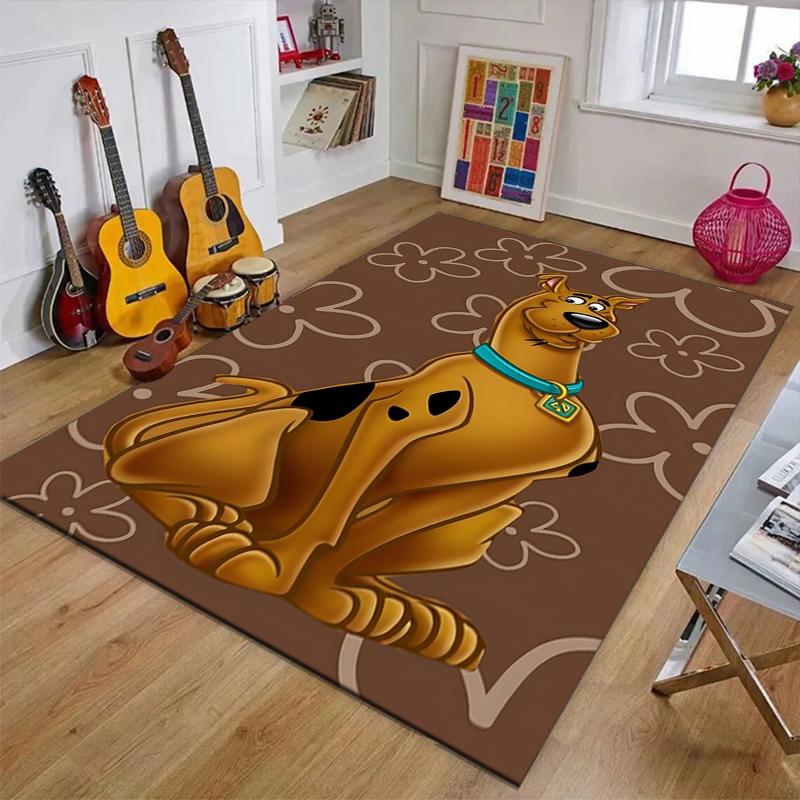 Scooby Doo Polyester Carpet, Soft Indoor Mat for Office Chair, Living Room, Computer Desk - Decorative Home Office Rug Design
