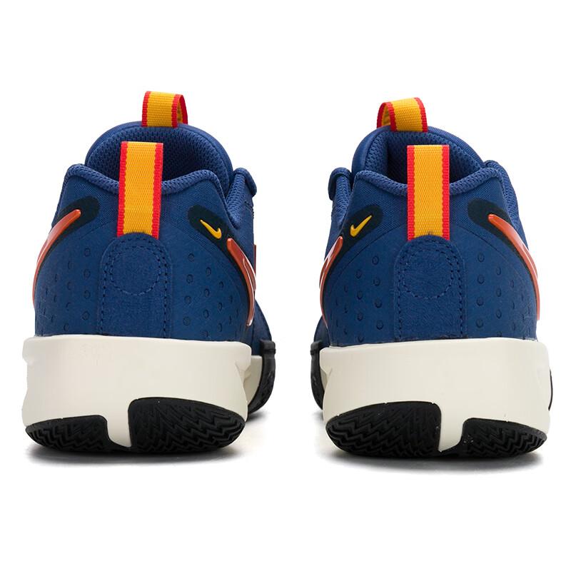 New Nike Air Zoom G.T. Cut 3 Cushioning, Wear Resistant Low Top Children's Basketball Shoes Blue Orange Grade School FV5627-400