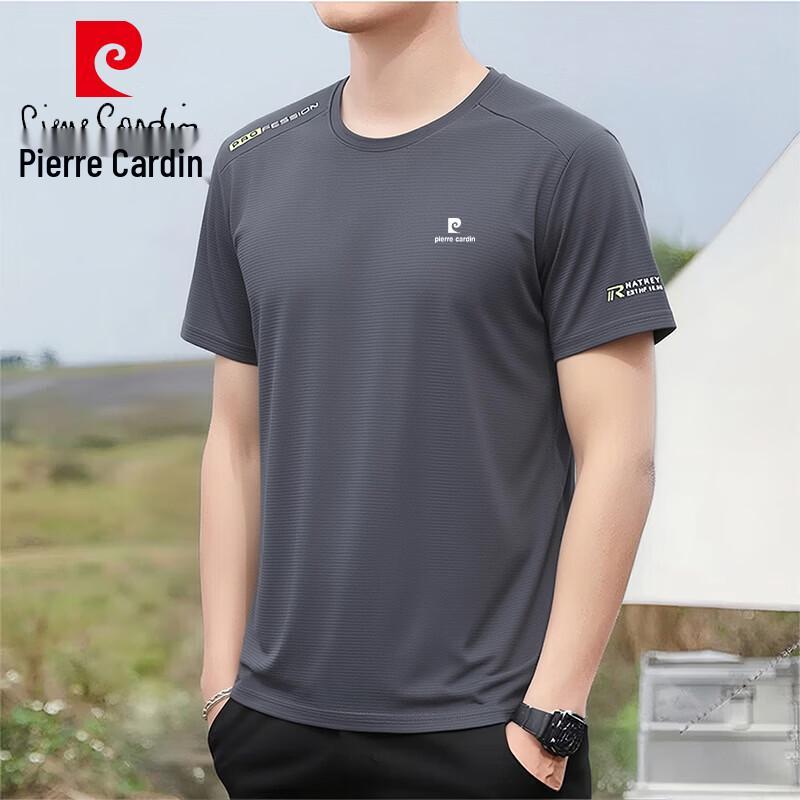 Pierre Cardin Men's Casual Ice Silk Short Sleeve T-shirt