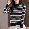 Sweater for Women Autumn Winter Thickened Pullover Warm Knitted Stretchy Long Sleeve Oversize Jumper Tops